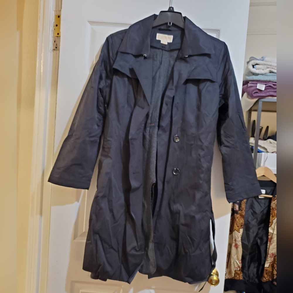 MICHAEL Michael Kors Dark Gray Trench Coat